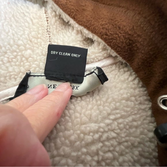 Coaco New York Women’s Fleece Vest Med Hooded Brown Pockets Full Metal Zipper - Picture 4 of 6